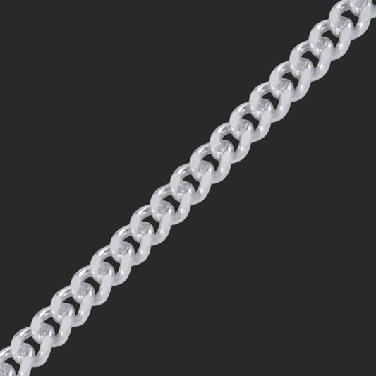 Silver Small Curb Bracelet