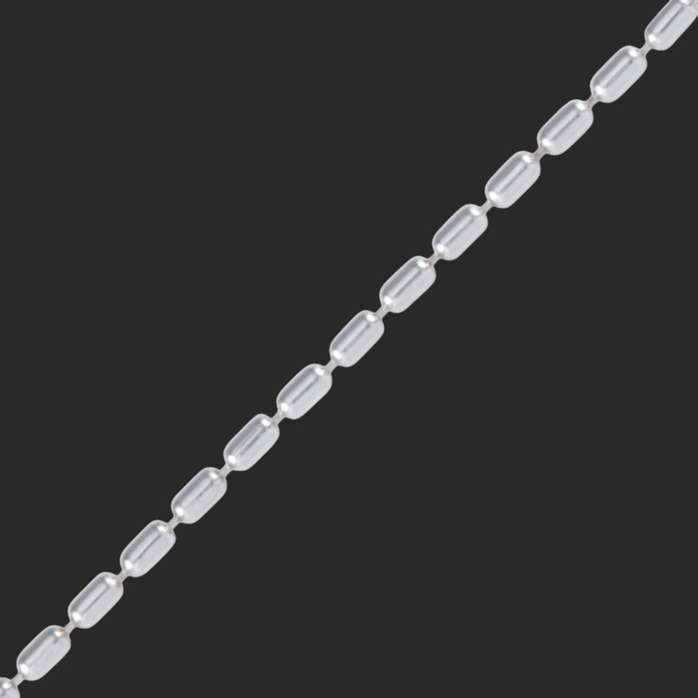 Silver Barrel Chain Bracelet