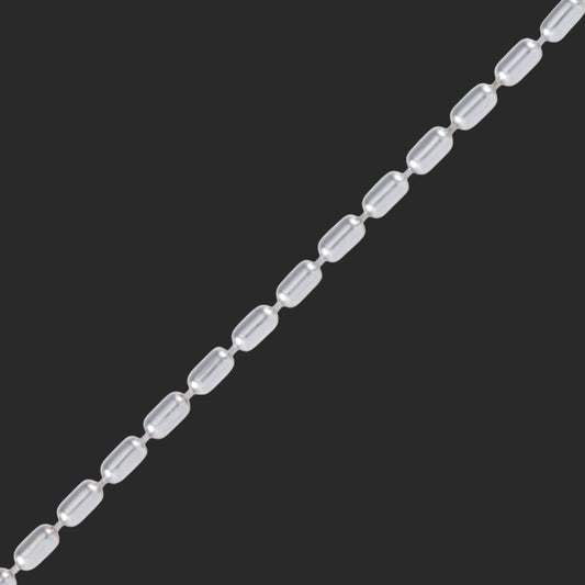 Silver Barrel Chain Bracelet
