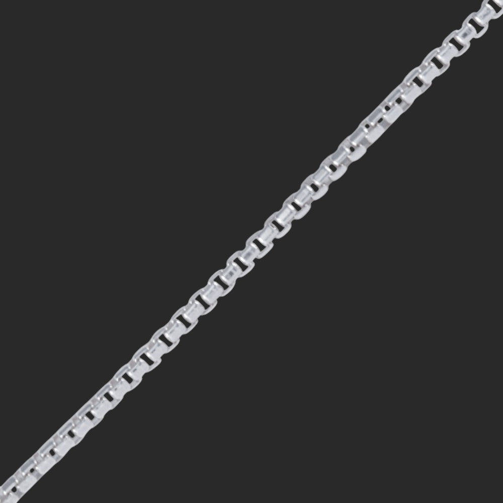 Silver Rounded Box Bracelet