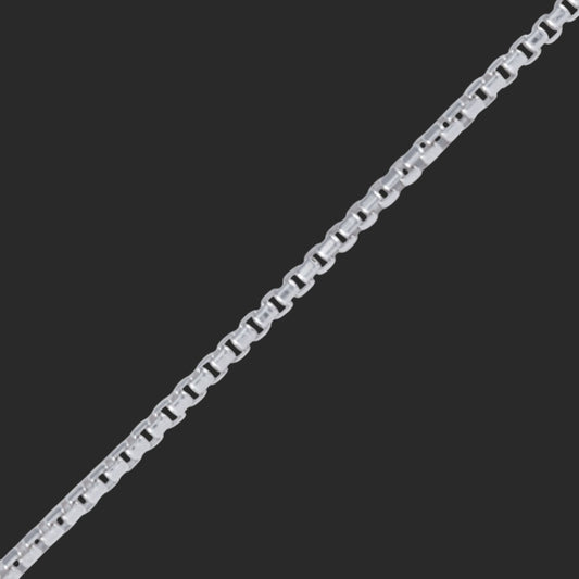 Silver Rounded Box Bracelet